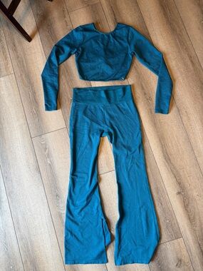 Target Teal Ribbed Two-Piece Set